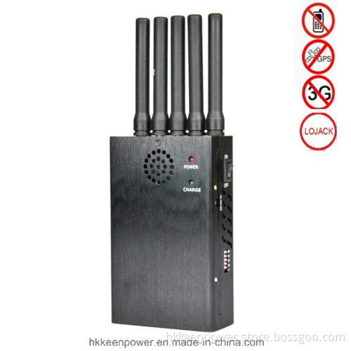 High Output Power 5 Bands 3G Phone Jammer GPS Lojack Jammer